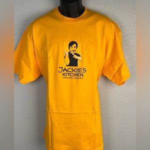 NWT Very Rare Jackie Chan restaurant shirt yellow XL